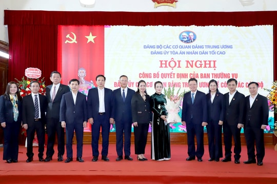 Đồng chí Nguyễn Hải Trâm giữ chức Phó Bí thư Thường trực Đảng ủy Tòa án nhân dân tối cao