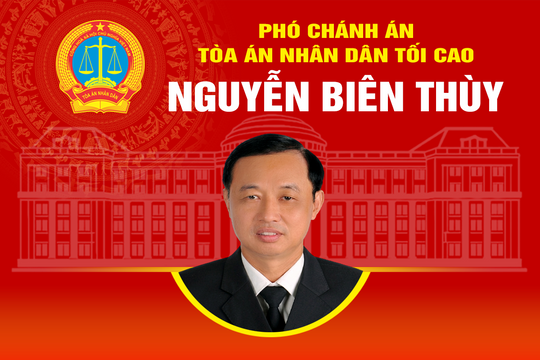Chân dung và quá trình công tác của Phó Chánh án TANDTC Nguyễn Biên Thùy