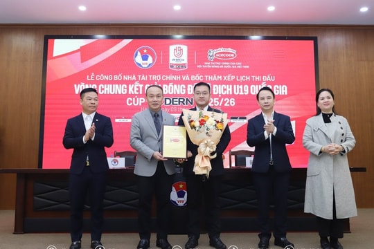 VCK U19 Quốc gia – Cúp Modern 2025/26 chính thức khởi tranh từ 14/1