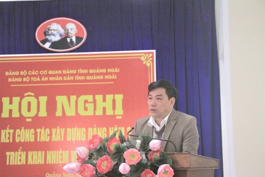 Xây dựng Đảng bộ TAND tỉnh Quảng Ngãi trong sạch, vững mạnh