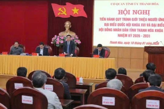 Giới thiệu Bí thư Tỉnh ủy Thanh Hóa ứng cử đại biểu Quốc hội khóa XVI
