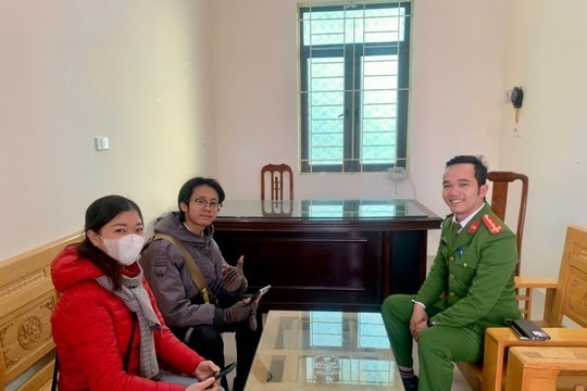 Công an xã hỗ trợ người dân trả lại 20 triệu đồng chuyển nhầm