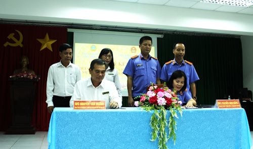 Vĩnh Long: TAND tỉnh ký kết quy chế phối hợp với VKSND tỉnh