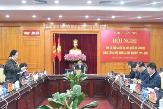 Lạng Sơn: Đánh giá tiến độ triển khai thực hiện công tác bầu cử