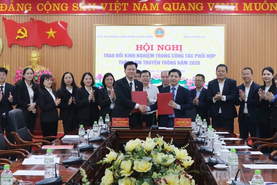 Báo Công lý và TAND tỉnh Điện Biên triển khai kế hoạch phối hợp công tác thông tin, tuyên truyền