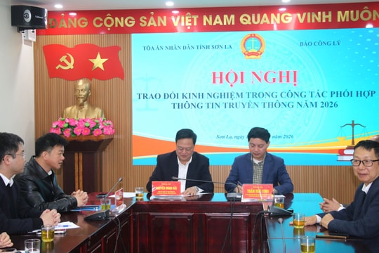 Báo Công lý- TAND tỉnh Sơn La: Tăng cường phối hợp trong công tác thông tin, tuyên truyền