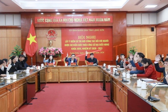 Giới thiệu Chủ tịch UBND tỉnh Lạng Sơn ứng cử đại biểu HĐND tỉnh nhiệm kỳ 2026 - 2031