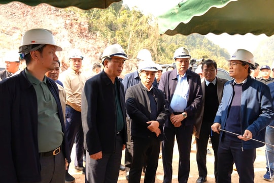 Kiểm tra, đôn đốc tiến độ cao tốc Đồng Đăng - Trà Lĩnh