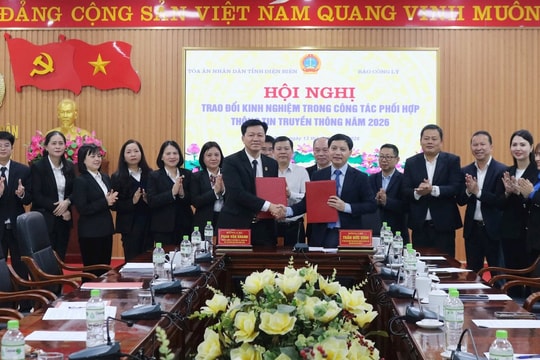 Báo Công lý và TAND tỉnh Điện Biên triển khai kế hoạch phối hợp công tác thông tin, tuyên truyền