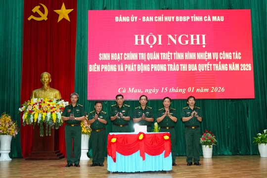 BĐBP Cà Mau phát động phong trào thi đua quyết thắng năm 2026