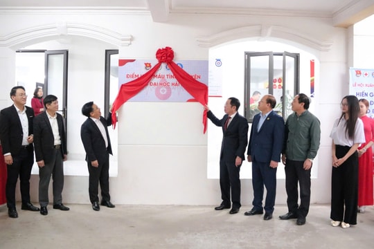 Ra mắt điểm hiến máu cố định trong Lễ hội Xuân Hồng 2026 tại Hải Phòng