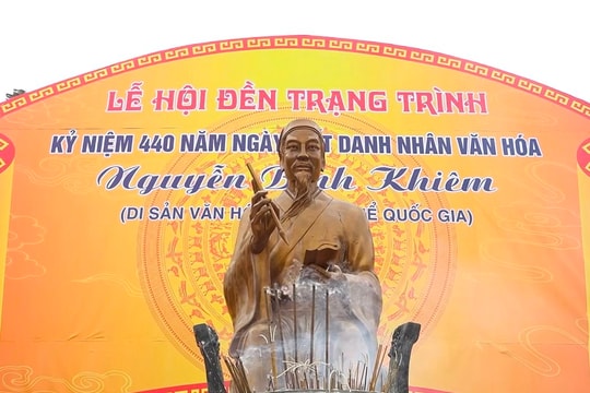 Lễ hội “3 không” ở di tích quốc gia đặc biệt đền thờ Trạng Trình Nguyễn Bỉnh Khiêm