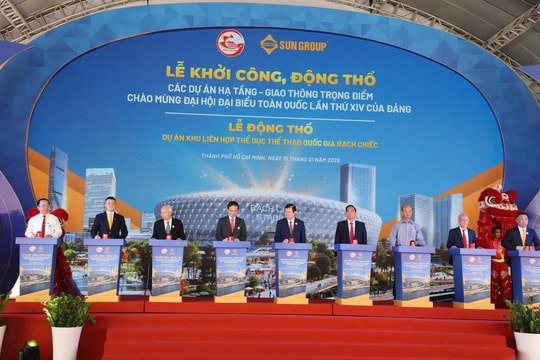 TP.HCM đồng loạt khởi công, động thổ 4 dự án hạ tầng, giao thông trọng điểm