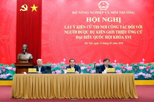 Bộ Nông nghiệp và Môi trường giới thiệu 3 đồng chí ứng cử đại biểu Quốc hội khóa XVI