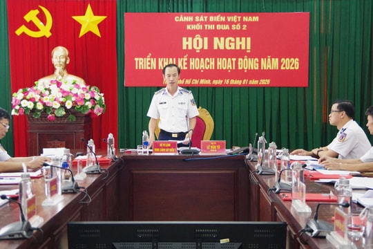 Khối thi đua số 2 Cảnh sát biển Việt Nam triển khai công tác năm 2026