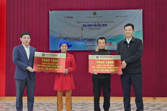 Hành trình "Công lý và Trái tim" lan tỏa yêu thương, tiếp sức người dân vùng cao Lào Cai