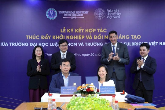 Trường Đại học Luật TP.HCM và Trường Đại học Fulbright Việt Nam hợp tác thúc đẩy khởi nghiệp và đổi mới sáng tạo