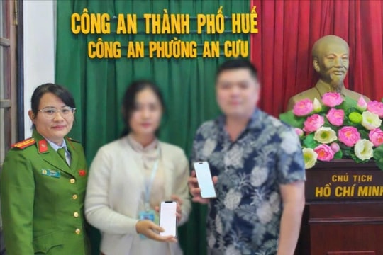 Công an phường An Cựu hỗ trợ hoàn trả hơn 92 triệu đồng do chuyển nhầm