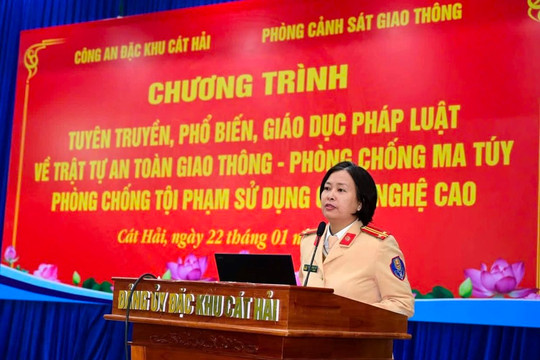Tuyên truyền pháp luật về TTATGT, phòng chống tội phạm tại đặc khu Cát Hải