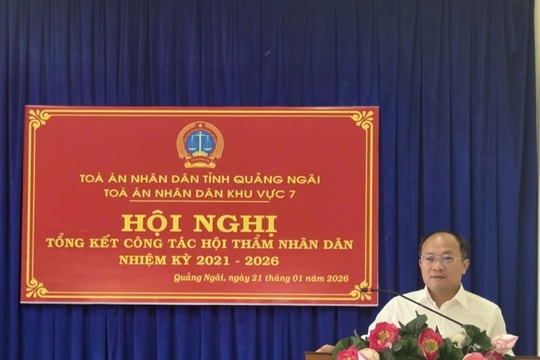 TAND khu vực 7 - Quảng Ngãi tổng kết công tác Hội thẩm nhân dân