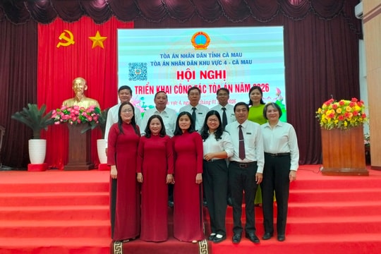 TAND khu vực 4 - Cà Mau tổ chức Hội nghị triển khai công tác năm 2026