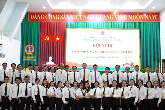 TAND TP Cần Thơ tổ chức Hội nghị công chức và người lao động năm 2026