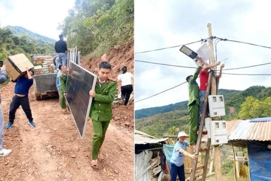 Đưa điện mặt trời đến vùng cao Mỹ Lý ở Nghệ An