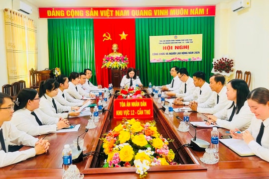 TAND khu vực 12 - Cần Thơ quyết tâm nâng cao chất lượng giải quyết các loại án