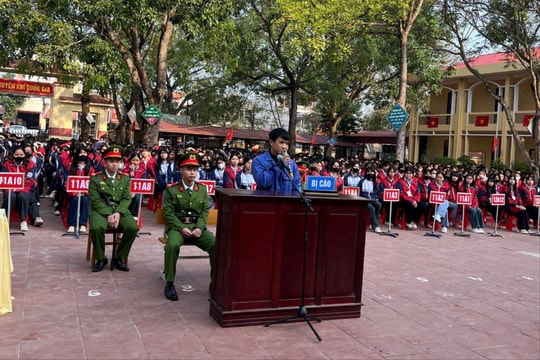 TAND khu vực 5 – Bắc Ninh: Nâng cao nhận thức pháp luật cho học sinh thông qua phiên tòa lưu động