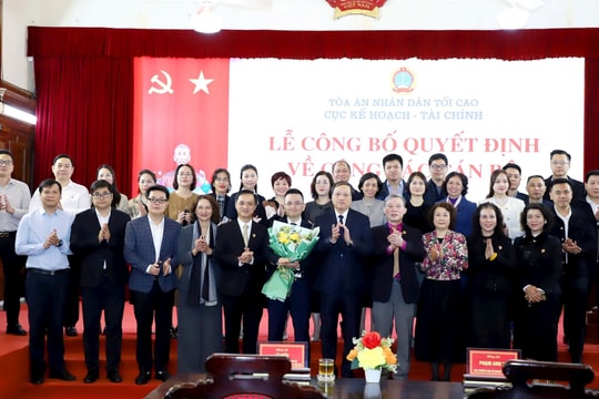 Bổ nhiệm Chánh Văn phòng Cục Kế hoạch – Tài chính TANDTC