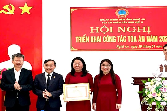 TAND khu vực 9 - Nghệ An: Lấy chất lượng xét xử làm trọng tâm thi đua