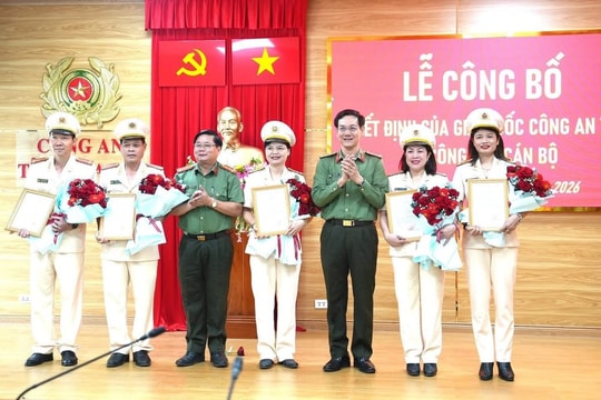 Công an tỉnh Gia Lai công bố quyết định điều động cán bộ