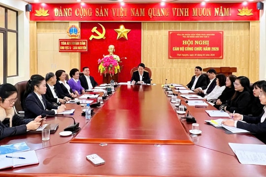 TAND Khu vực 5 – Thái Nguyên quyết tâm hoàn thành xuất sắc nhiệm vụ năm 2026