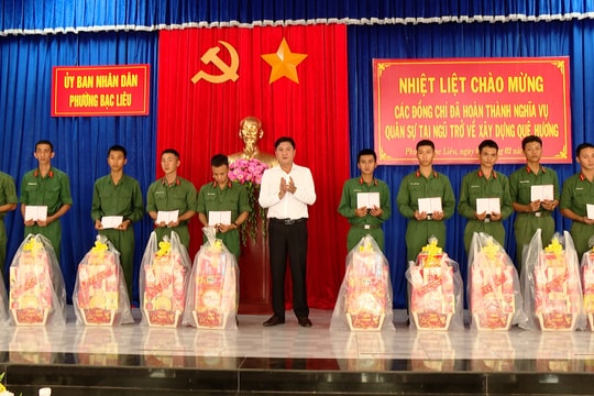 Gặp mặt quân nhân hoàn thành nghĩa vụ quân sự trở về địa phương