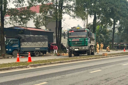Tai nạn giao thông nghiêm trọng tại Thái Nguyên, 1 cán bộ CSGT và 1 người dân tử vong