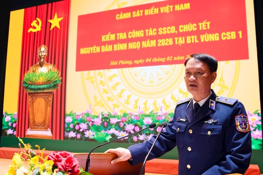 Kiểm tra công tác sẵn sàng chiến đấu, chuẩn bị Tết tại Vùng Cảnh sát biển 1
