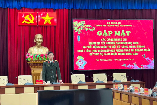 Báo chí đồng hành, lan tỏa các hoạt động của Công an TP. Hải Phòng