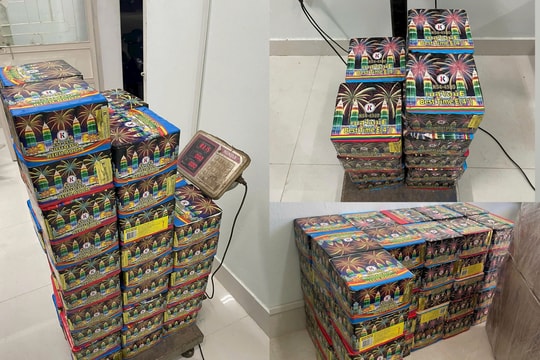 Tạm giữ đối tượng vận chuyển hơn 111kg pháo nổ về Đà Nẵng