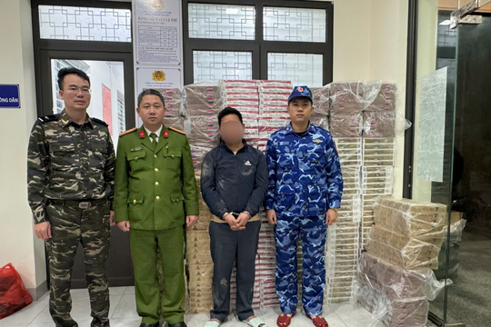Bắt nhóm vận chuyển gần 40.000 bao thuốc lá nhập lậu ở Quảng Ninh