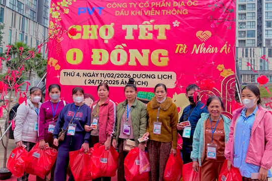 “Tết nhân ái - Phiên chợ 0 đồng” mang niềm vui đến người nghèo