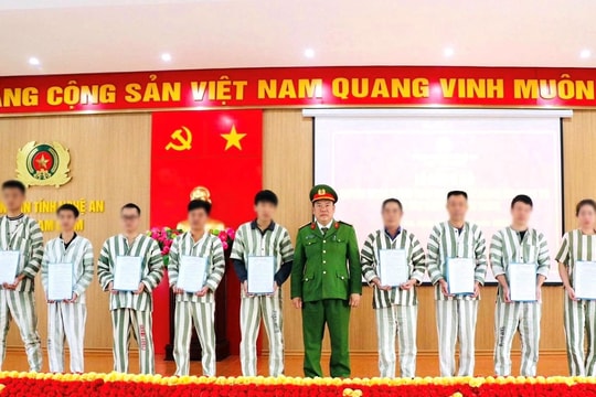 Nghệ An: Giảm án cho 40 phạm nhân
