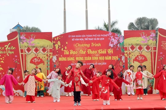 Vũ đạo thể thao mừng Đảng, mừng Xuân tại Hải Phòng