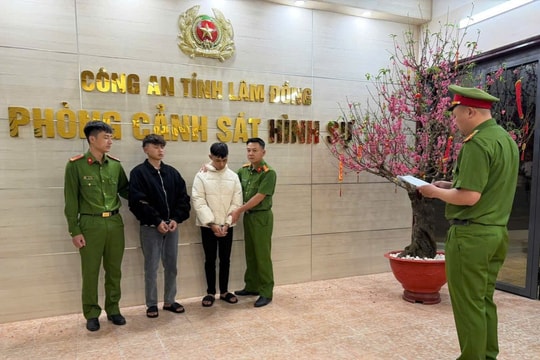 Lâm Đồng: Bắt giữ hai đối tượng cướp tiệm vàng