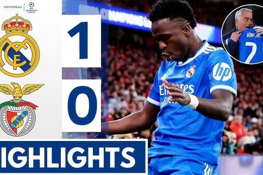 Vinicius ghi siêu phẩm giúp Real thắng Benfica, trận đấu dậy sóng vì cáo buộc phân biệt chủng tộc
