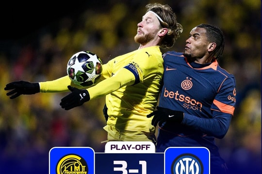Bodo/Glimt  đánh bại Inter 3-1 ở lượt đi play-off Champions League