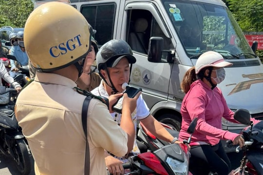 TP.HCM: Hơn 1.700 trường hợp vi phạm nồng độ cồn 3 ngày Tết