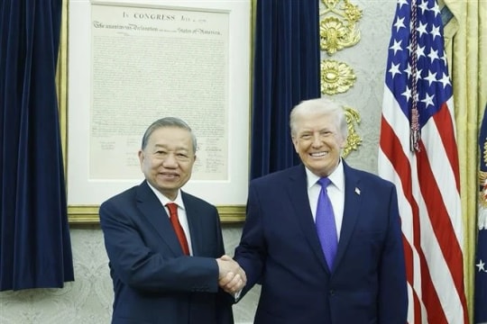 Tổng Bí thư Tô Lâm gặp Tổng thống Hoa Kỳ Donald Trump