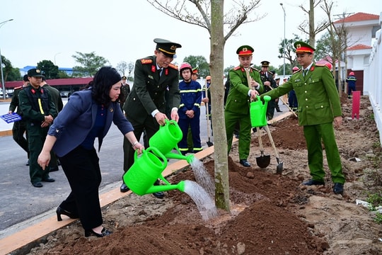Công an Hải Phòng phát động Tết trồng cây “Đời đời nhớ ơn Bác Hồ”