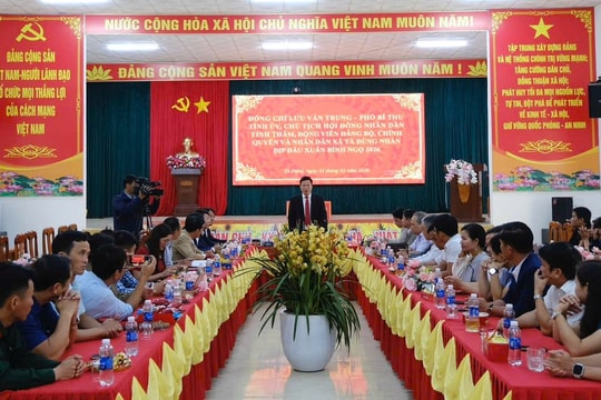 Chủ tịch HĐND tỉnh Lâm Đồng thăm, động viên các địa phương đầu Xuân