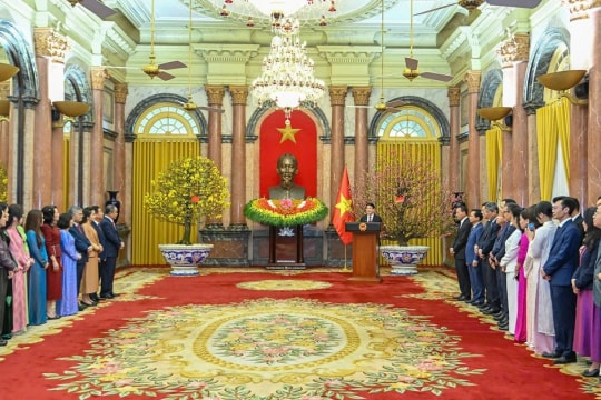 Chủ tịch nước Lương Cường gặp mặt đầu xuân Văn phòng Chủ tịch nước